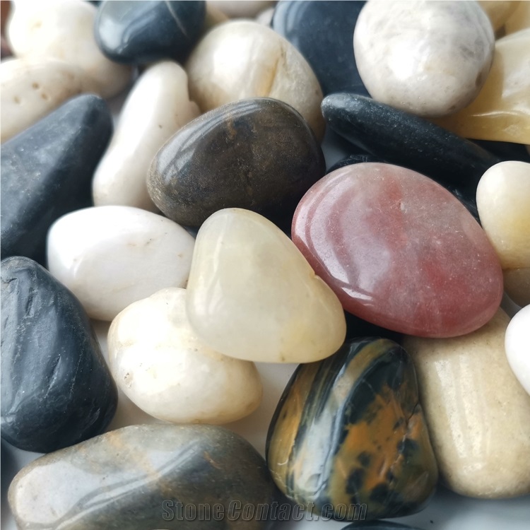 Nj-002 Mixed Pebble Polished Ball Stone