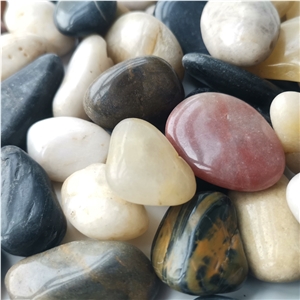 Nj-002 Mixed Pebble Polished Ball Stone