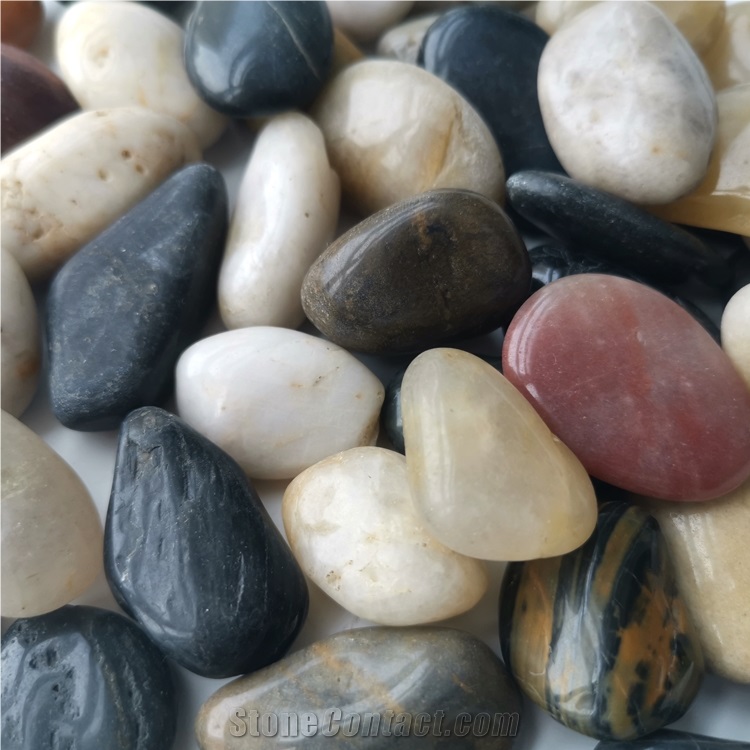 Nj-002 Mixed Pebble Polished Ball Stone
