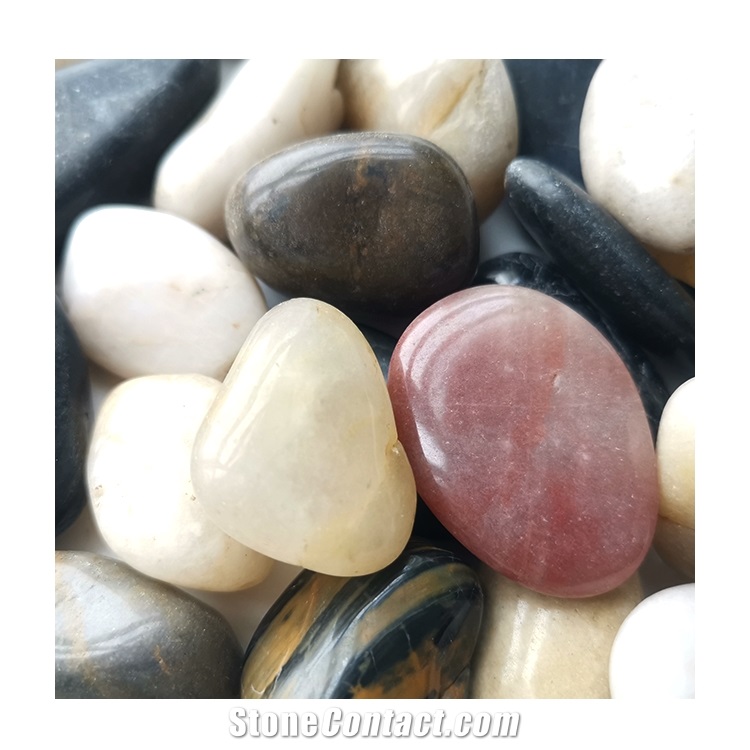 Nj-002 Mixed Pebble Polished Ball Stone