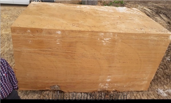Gold Travertine Block