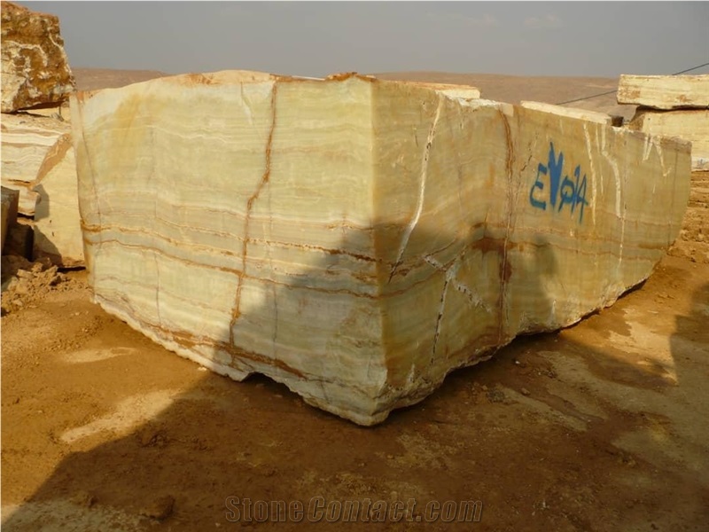 Light Green Onyx Block, Iran Green Onyx