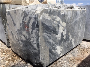 Persian Gray and Black Marble Block