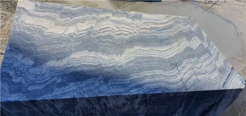 Persian Gray and Black Marble Block
