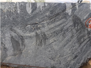 Persian Gray and Black Marble Block