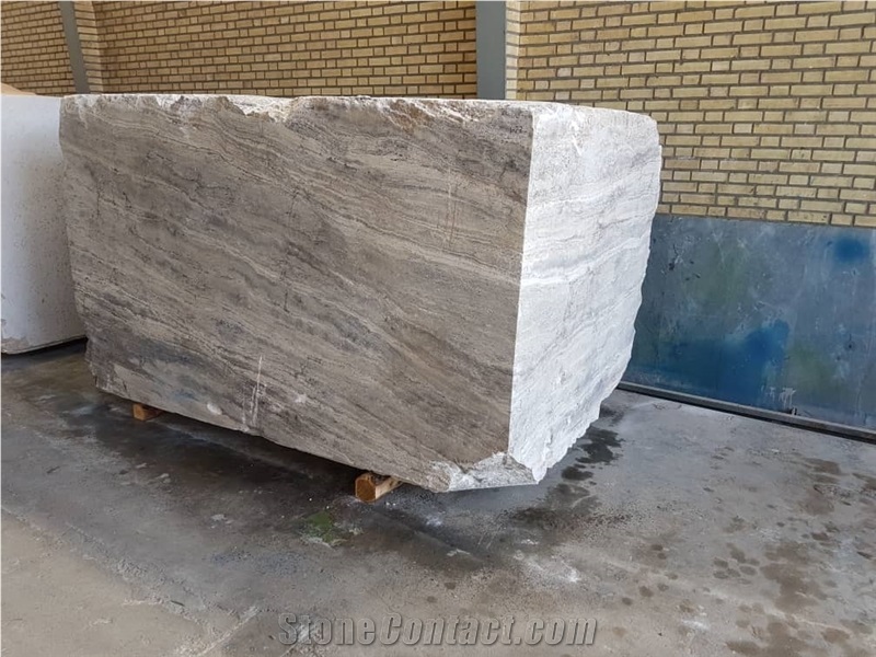 Persian Silver Travertine Blocks
