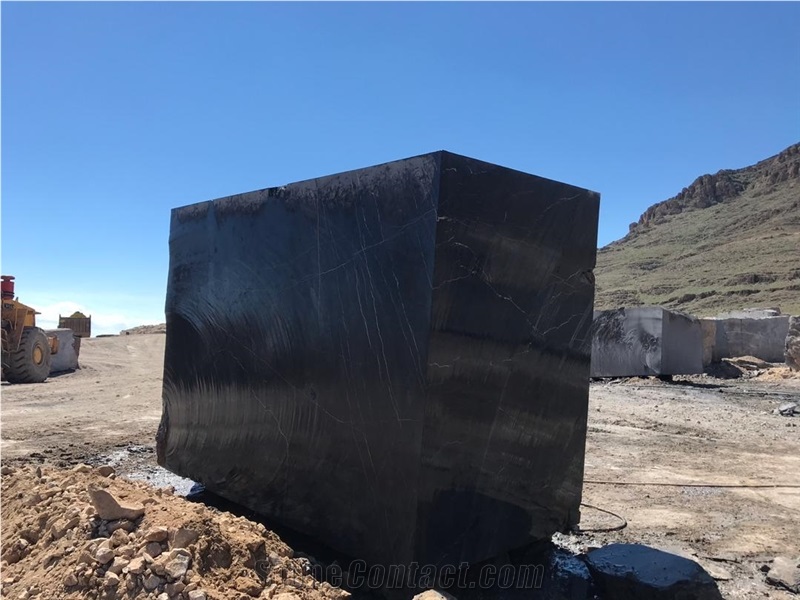 Pure Black Marble Blocks