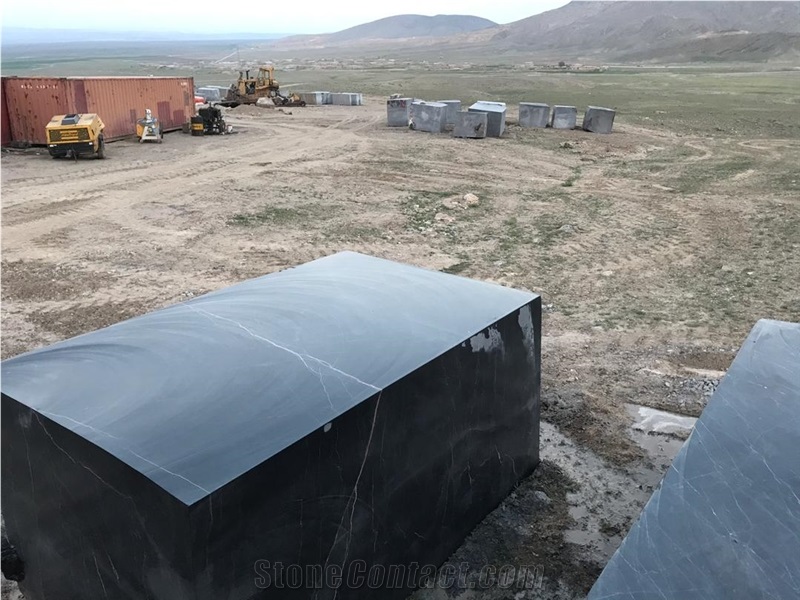 Pure Black Marble Blocks