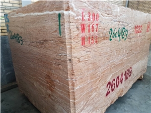 Walnut Travertine Blocks, Iran Brown Travertine