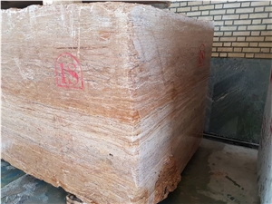 Walnut Travertine Blocks, Iran Brown Travertine