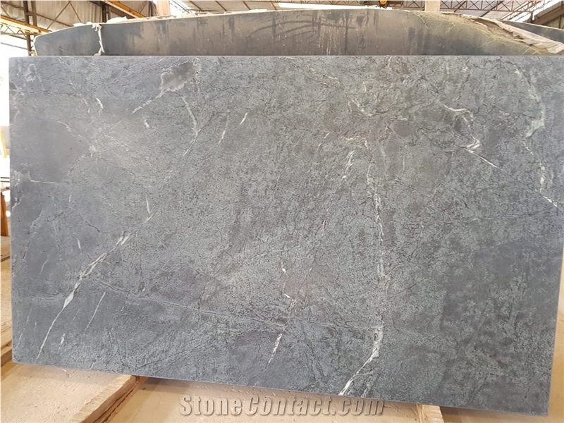 Brazil Black Soapstone Slabs - Grey - Green