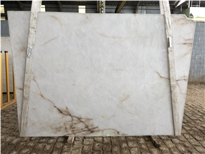 Translucent White Crystal Quartzite Slabs
