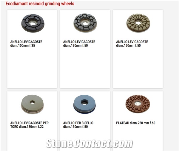 Ecodiamant Resinoid Grinding Wheels