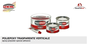 Poliepoxy Trasparente Verticale Epoxy-Polyester Special Adhesive