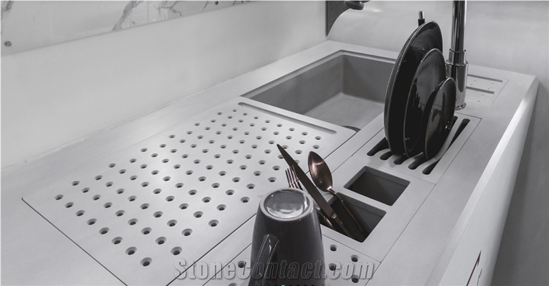 Corian Quartz Stone Kitchen Countertop