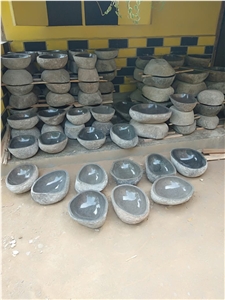 Batu Andesite River Stone Vessel Sink