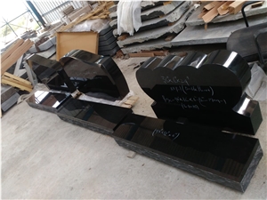 Jet Black Granite,Absolute Black,Bahama Blue, Tan Brown Granite Monuments, Headstones