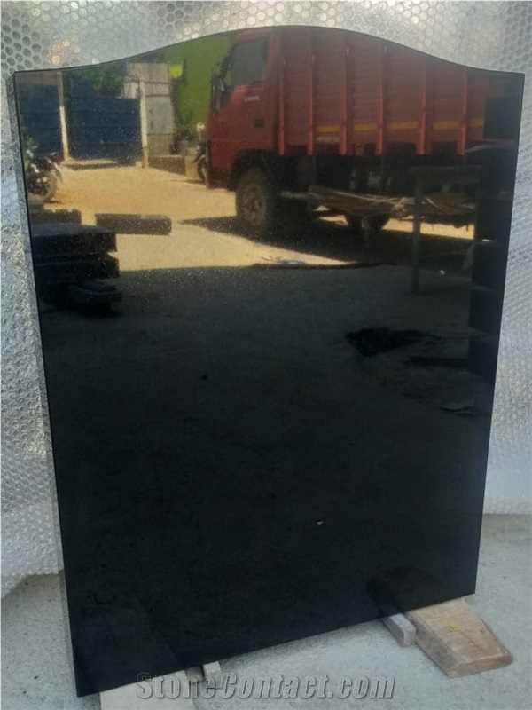 Jet Black Granite,Absolute Black,Bahama Blue, Tan Brown Granite Monuments, Headstones