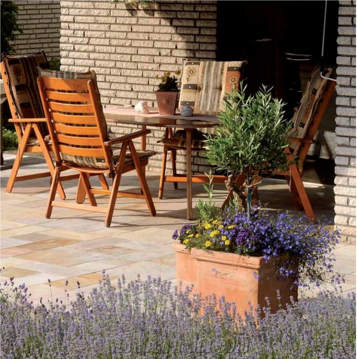 Sandstone Patio Landscaping Stones, Pavers