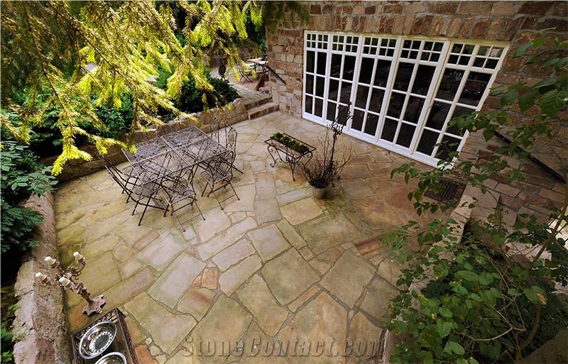 Sandstone Patio Landscaping Stones, Pavers