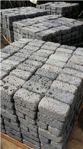 Lava Stepping Stone - Basalt with Holes Cobblestone, Pavers Lava Stepping Stone - Basalt with Holes Cobblestone, Pavers