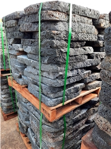 Lava Stepping Stone - Basalt with Holes Cobblestone, Pavers