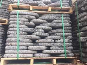 Lava Stepping Stone - Basalt with Holes Cobblestone, Pavers