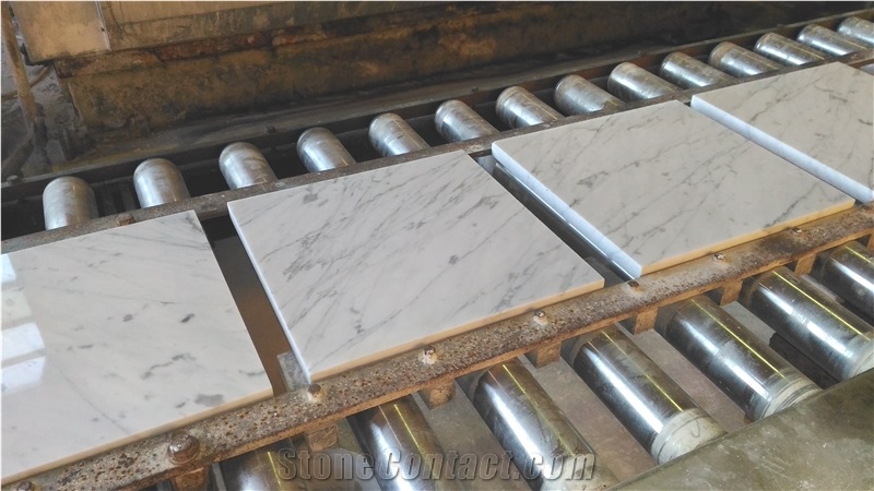 Statuarietto Venato Marble Tiles, Italy White Marble
