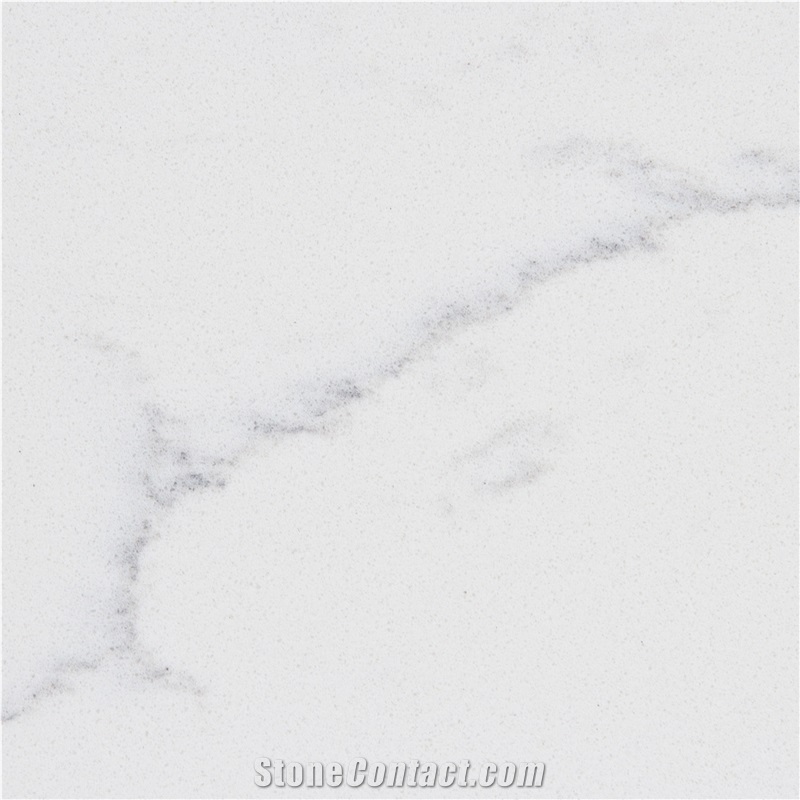 Artificial Bianco Venato Quartz Kitchen Prefab Slab