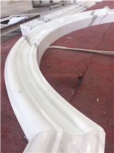 Calacatta Carrara White Marble Wall Border Line,Moulding