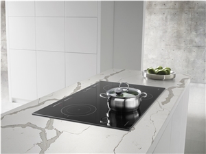 Calacatta Gold Quartz Stone Island Countertops
