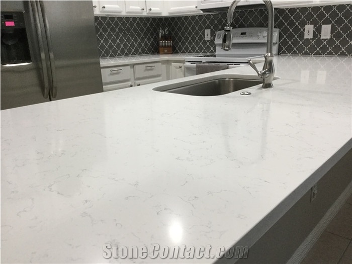 Carrara White Quartz Stone Countertops