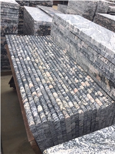 China Colombo Juparana Granite Bullnose Stairs Polished