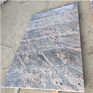 China Colombo Juparana Red Granite Bullnose Stairs