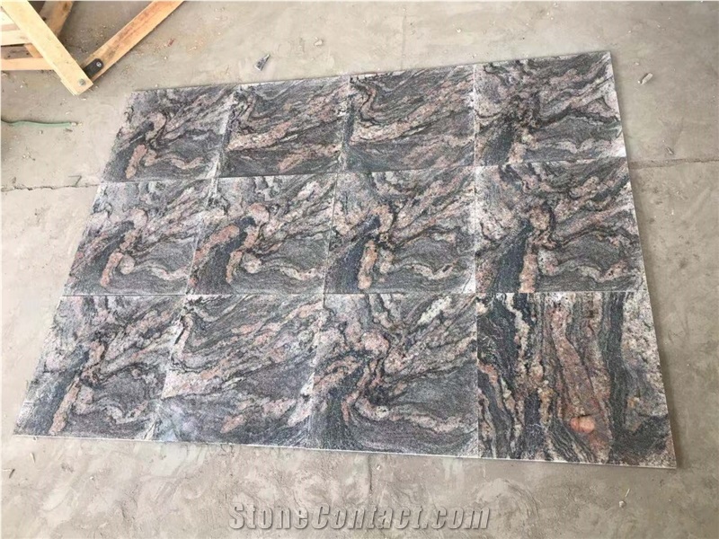 China Colombo Juparana Red Granite Bullnose Stairs