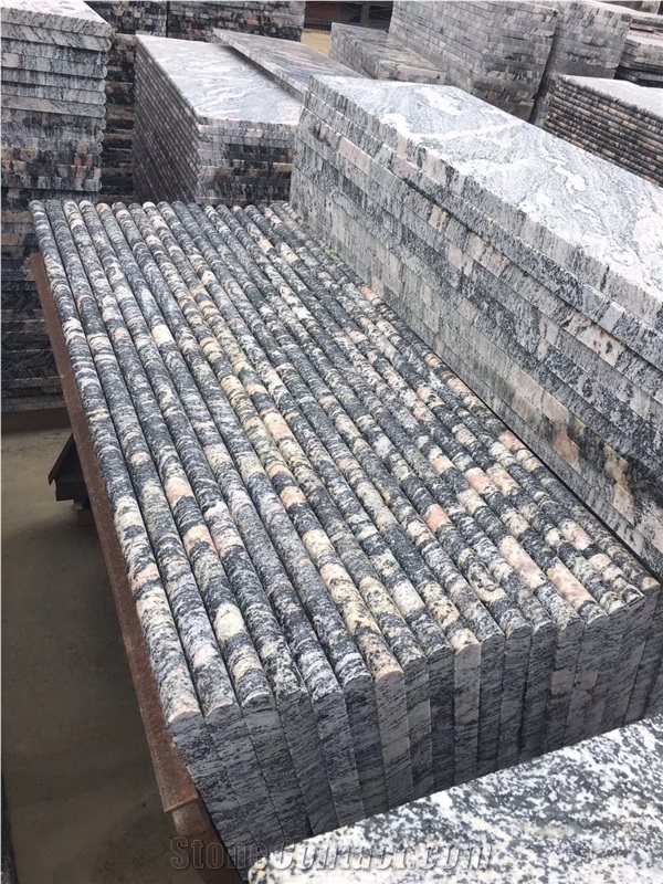 China Colombo Juparana Red Wave Granite Stair, Riser