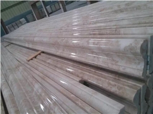 Classic Cream Beige Marble Dome Molding Lines
