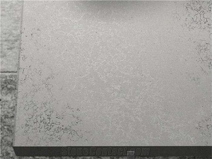 Concrete Marble Looking Silver Grey Quartz Solid Surface