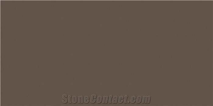 Dark Coffee Brown Quartz Stone Kitchen Slab