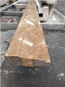 Emperador Light Marble Dome Molding, Wall Lines