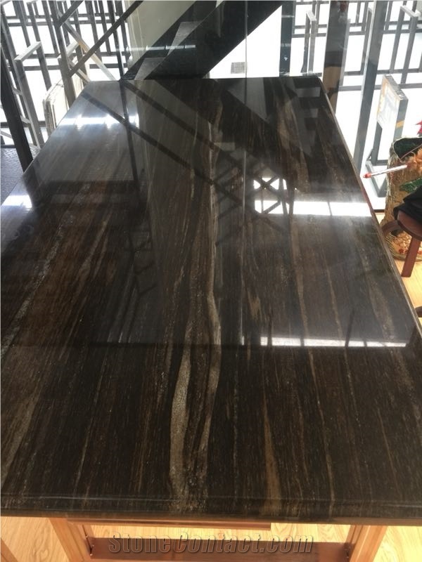 Fantasy Brown Palissandro Granite Interior Stone Dinner Table Top