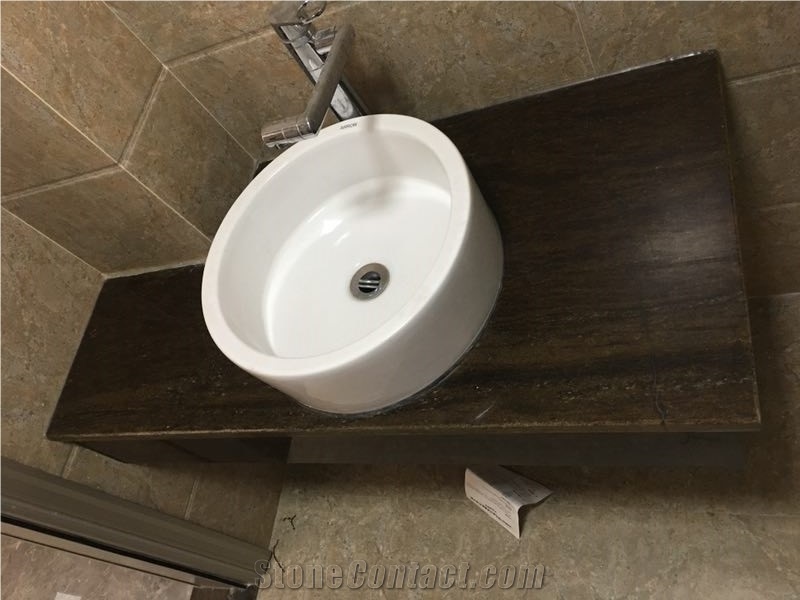 Fantasy Brown Palissandro Granite Interior Stone Dinner Table Top