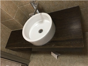 Fantasy Brown Palissandro Granite Interior Stone Dinner Table Top