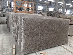 G361 Wulian Red Flower Granite Double Headstone, Monuments