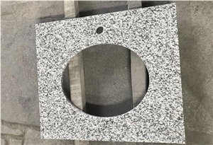 G439 Sesame White Flower Granite Vanity Top Bathtop