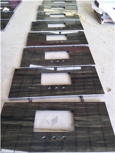 Galaxy Ocean Green Granite Bathroom Vanity Top Galaxy Ocean Green Granite Bathroom Vanity Top