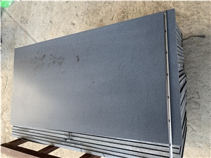 Hainan Black Basalt Lava Stone Floor Tile Honed