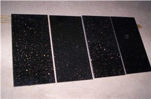 India Black Galaxy Nero Star Granite Floor Tile