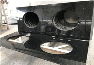 India Black Galaxy Star Granite Floor Tile,Slab