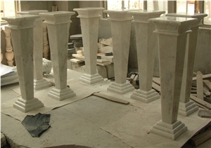Italy White Marble Polished Balcony Balustrade